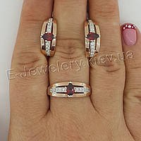 Срібний комплект з камінням "Фаїна"