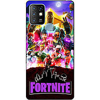 Силіконовий бампер чохол для Infinix Hot 10 Lite з малюнком Fortnite