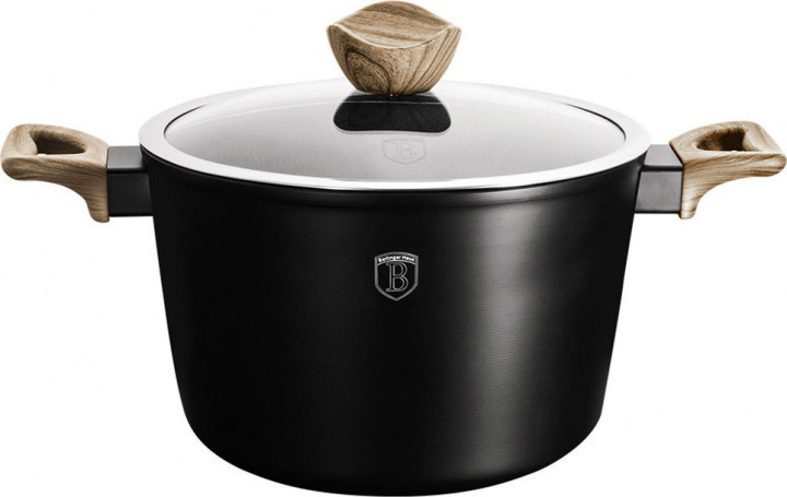Каструля 6 літрів із кованного алюмінію Berlinger Haus Ebony Maple Line 6000 мл BH-1709