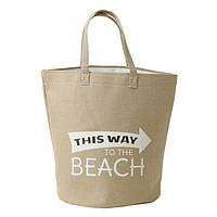 Пляжная сумка многоцелевая This way to the beach Moco Bling водонепроницаемая бежевый