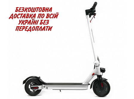 Електросамокат Crosser E9 Premium Перфорація 10 inch (9.6Ah) Білий, фото 1