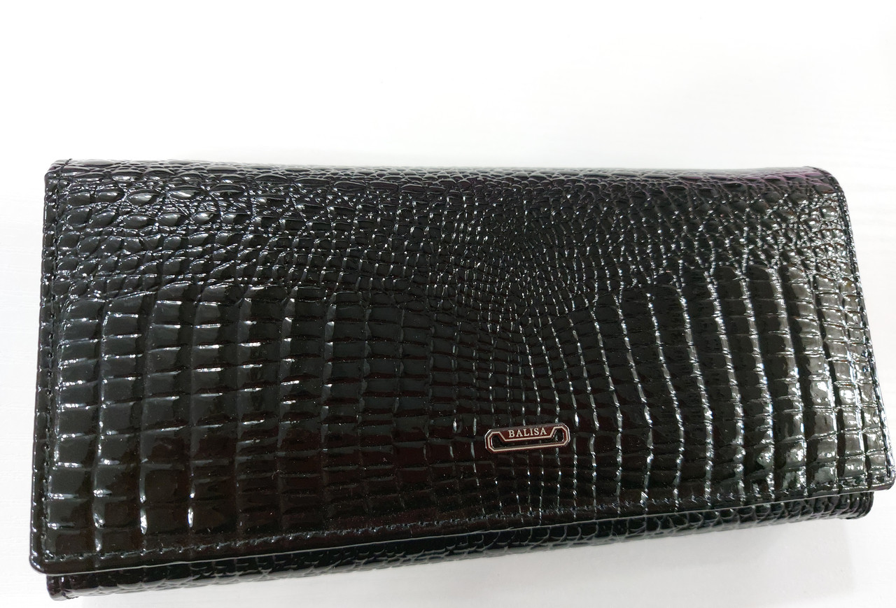 Жіночий шкіряний гаманець Balisa 826Н5 чорний Шкіряний жіночий гаманець Баліса закривається на магніт