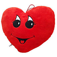 Красная подушка в форме сердца 34 см Мягкая игрушка валентинка сердце 4102