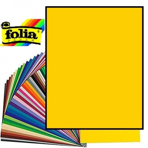 Дизайнерський матовий картон Folia 30 * 30см Жовтий 1 лист