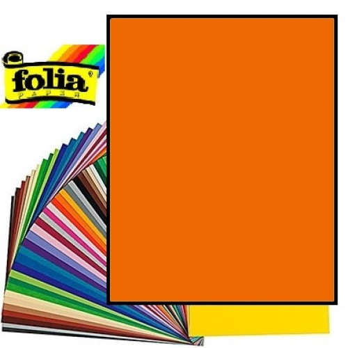 Дизайнерський матовий картон Folia 30 * 30см Світло-оранжевий 1 лист