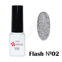 Molekula гель-лак светоотражающий Flash Effect F02, 6 ml