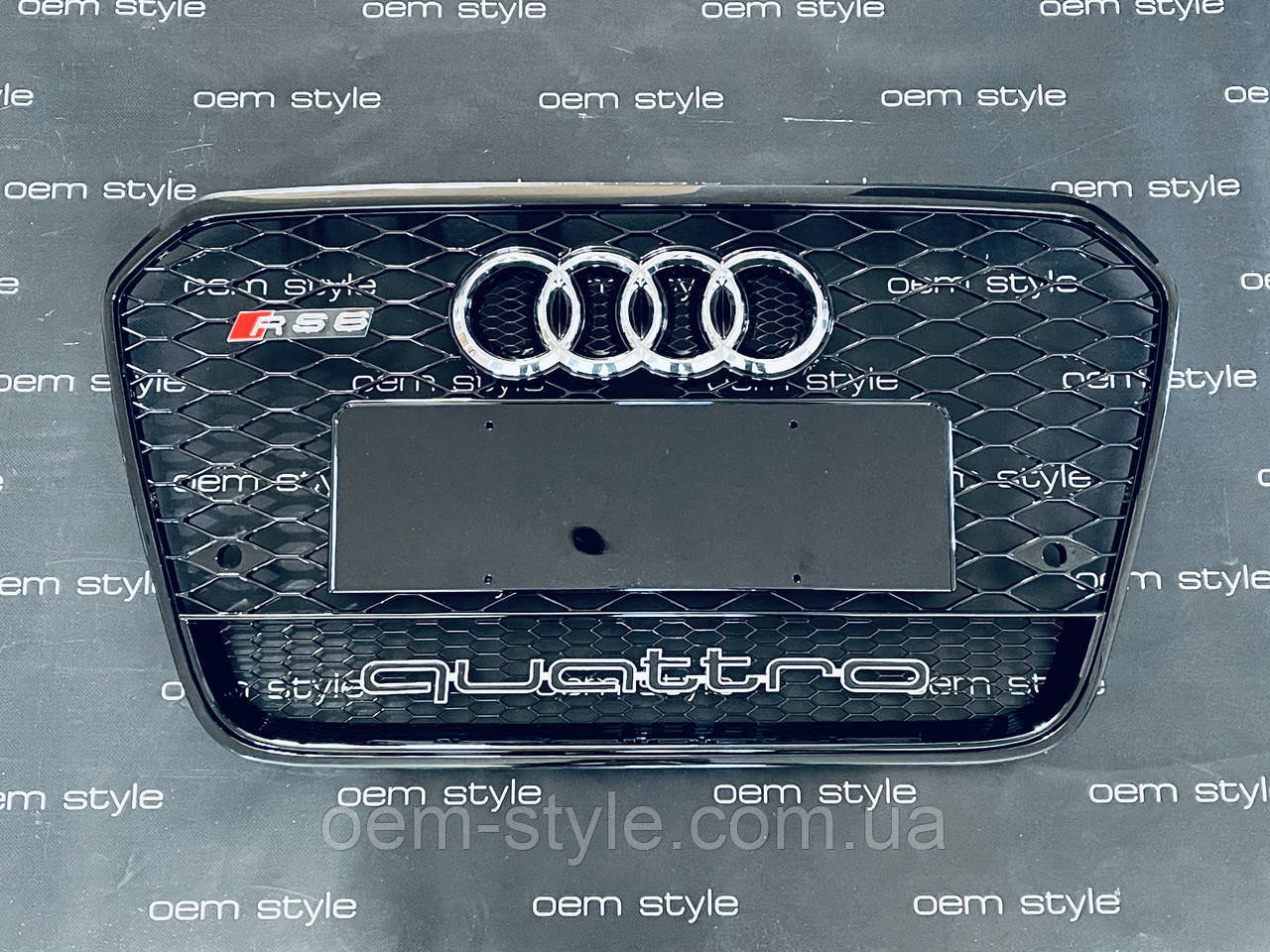 Решітка радіатора Audi A6 C7 у стилі RS6 2012-2015