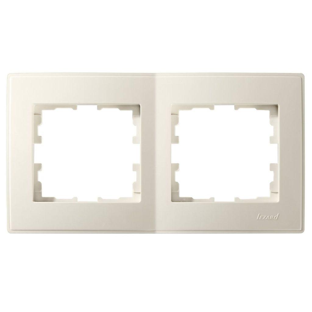 LESYA КРЕМ Рамка 2-а горизонтальна б / вст (арт. 705-0300-147), фото 1