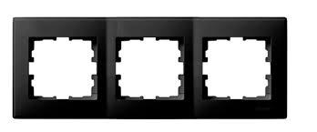 LESYA АНТРАЦИТ Рамка 3-а горизонтальна б/вс (арт. 705-4200-148), фото 1