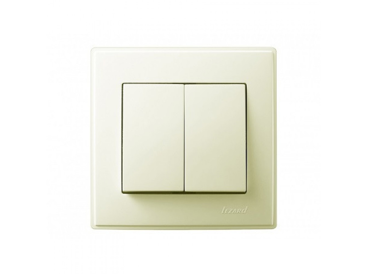 LESYA КРЕМ Вимикач подвійний (арт. 705-0303-101), фото 1