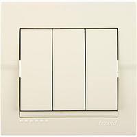 LESYA КРЕМ Вимикач потрійний (арт. 705-0303-109), фото 1