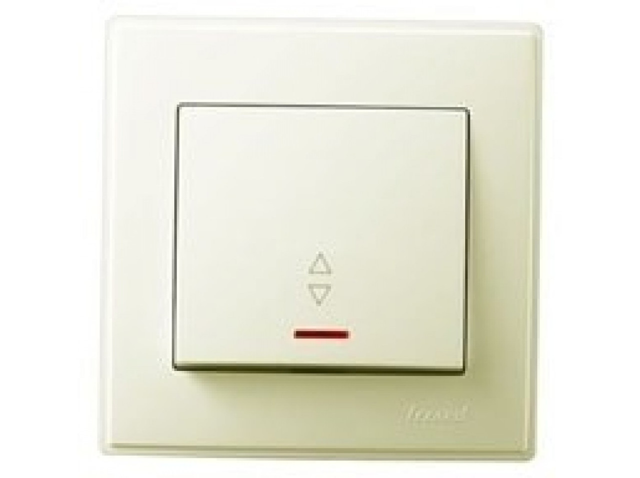 LESYA КРЕМ Вимикач прохідний з підсвіткою (арт. 705-0303-114), фото 1