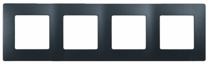 Рамка 4-а ETIKA  Антрацит (арт. 672584), фото 1