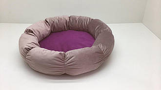 Лежак для собак малих порід і котів Жасмин No2 54х14 см рожевий + фуксія