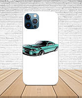 Матовый Чехол iPhone 12 Pro Max Ford Mustang с принтом