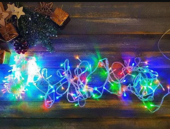 Гірлянда 500LED (СП) 35м Мікс (RD-7148), Новорічна бахрама, Світлодіодна гірлянда, Вулична гірлянда