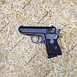 Іграшковий спринговый металевий пістолет Вальтер на пульках / Пістолет Walther PP ZM02, фото 5