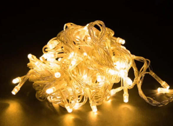 Гірлянда 100LED (СП) 9м Теплий Білий (RD-7140), Новорічна бахрама, Світлодіодна гірлянда, Вулична гірлянда