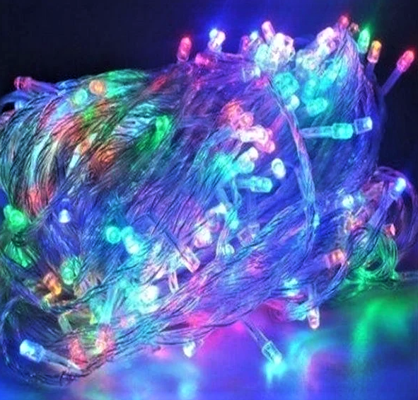 Гірлянда 300LED (СП) 25м Мікс (RD-7144), Новорічна бахрама, Світлодіодна гірлянда, Вулична гірлянда