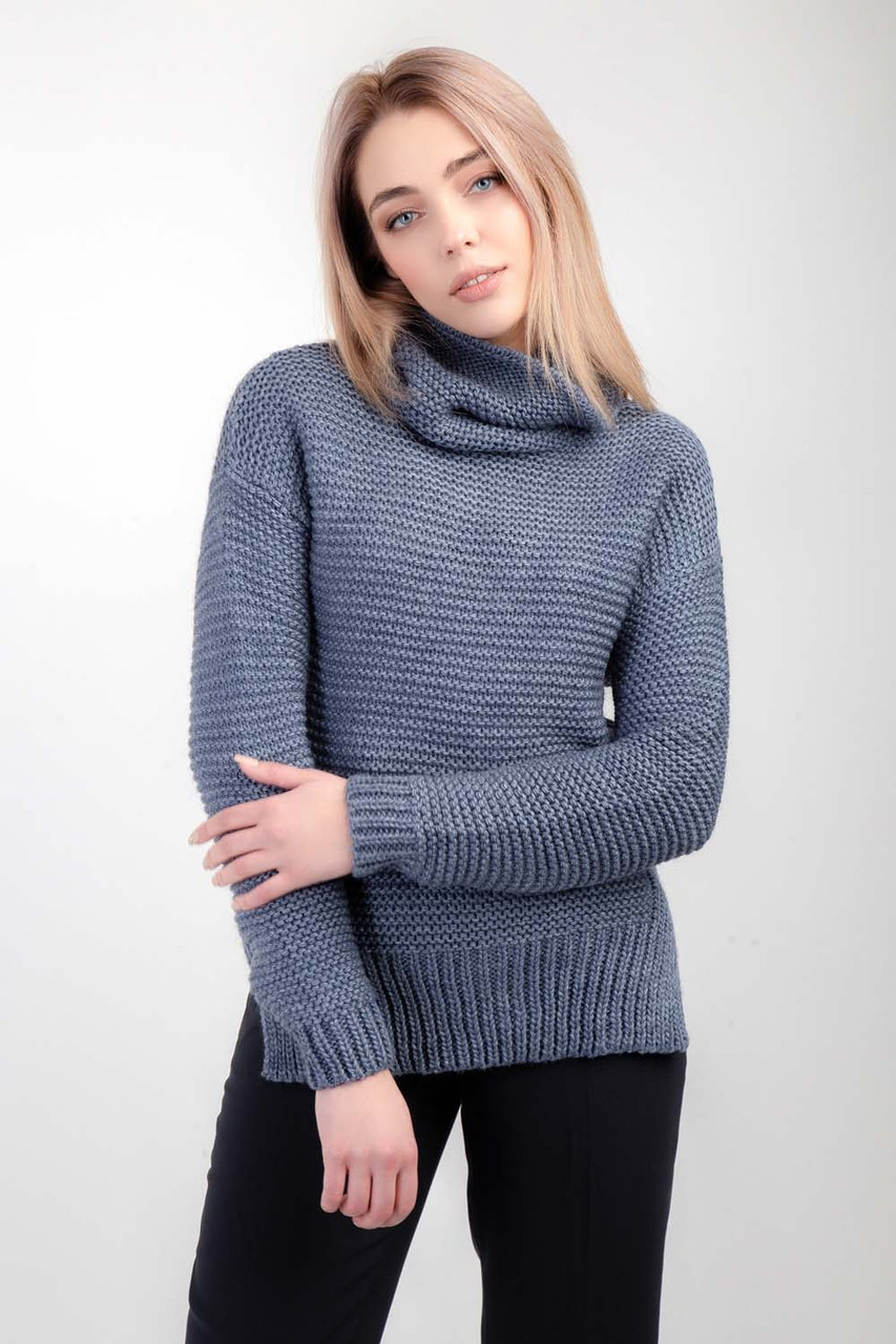 Светр велика в'язка oversize фуксія