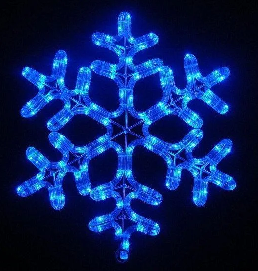 Стрічка LED сНожінка 4м (Мікс) 7193, Новорічна бахрама, Світлодіодна гірлянда, Вулична гірлянда
