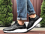 Кросівки чоловічі Reebok шкіряні для бігу сітка чорно-білі, фото 5