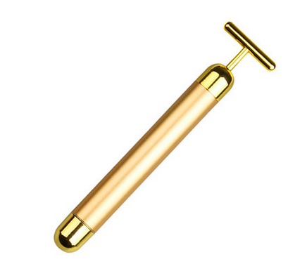 Іонний вібромасажер для особи Energy Beauty Bar REVOSKIN Gold | масажер для обличчя