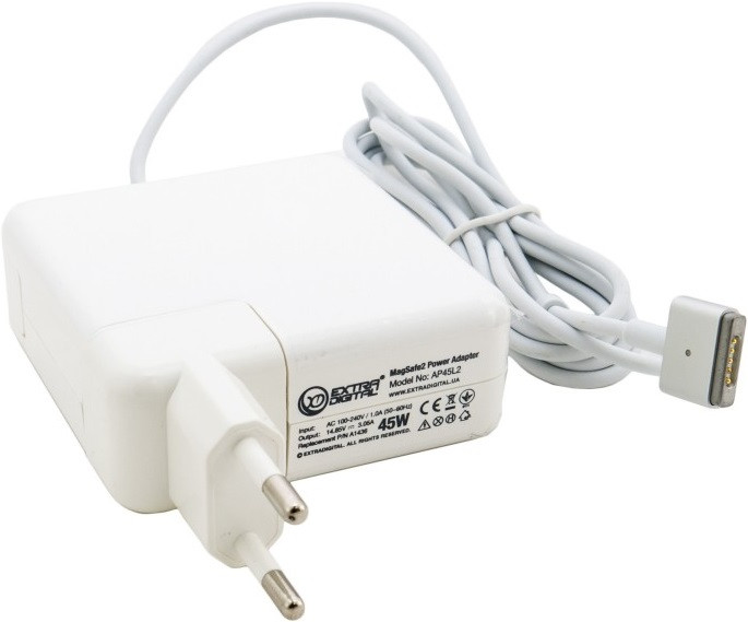 Блок живлення для ноутбука ExtraDigital Apple MacBook Air (14.85 V 45 W 3.05 A) MagSafe2 (PSA3828), фото 1