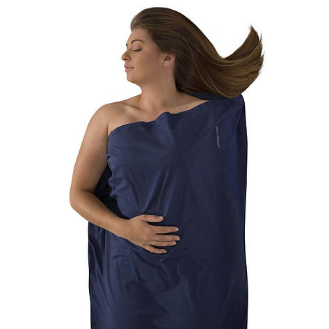 Вкладыш в спальник Sea To Summit Silk-Cotton Rectangular, 185 см, Navy Blue (STS ASLKCTNSTDNB), фото 2