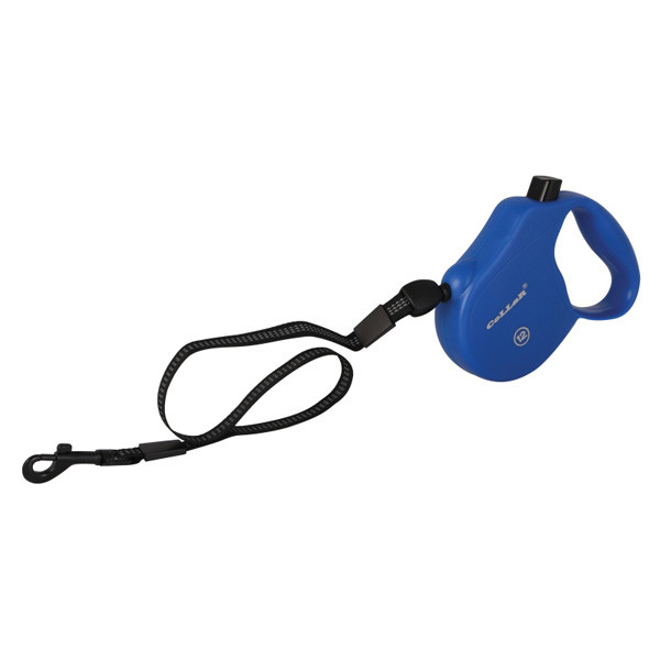 Рулетка Collar control 12 кг 5 м світловідбивна стрічка трос синя