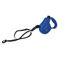 Рулетка Collar control 12 кг 5 м світловідбивна стрічка трос синя