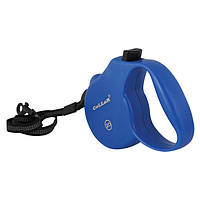 Рулетка Collar control 20 кг 5 м світловідбивна стрічка трос синя