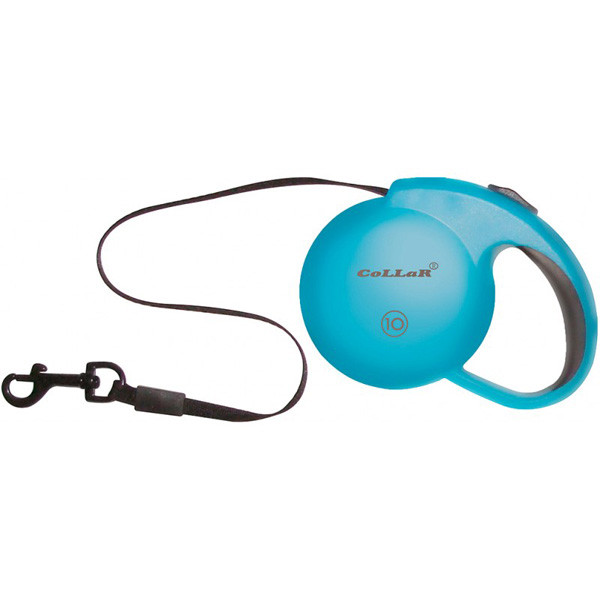 Рулетка Collar control 10 кг 3 м ручка комфорт стрічка синя 81202