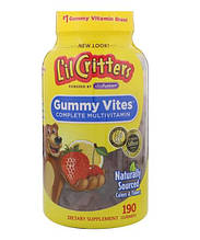 Мультивітаміни для дітей L'il Critters, Gummy Vites 190 жувальних мармеладок