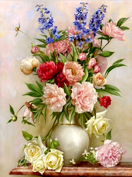 Алмазна мозаїка My Art Букет в голландському стилі (MRT-TN162) 40 х 50 см (На підрамнику)