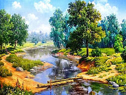 Картина стразами My Art Життя лісу з голограмовими стразами (MRT-TNG701) 40 х 50 см (На підрамнику)