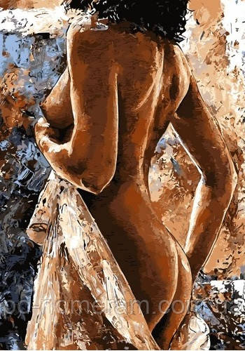 Мозаїка алмазна My Art Оголена дівчина з голограмових страз (MRT-TNG720) 40 х 50 см (На підрамнику), фото 1