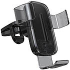 Автотримач із функцією бездротового заряджання Baseus Explore Wireless Charger Gravity Car Mount（15W）Black, Tra, фото 5