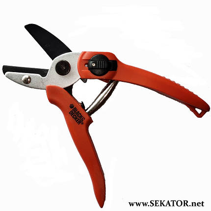 Садовий секатор з коваделком Black & Decker / Блек енд Декер BD1124, фото 4