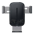 Автотримач із функцією бездротового заряджання Baseus Explore Wireless Charger Gravity Car Mount（15W）Black, Tra, фото 7
