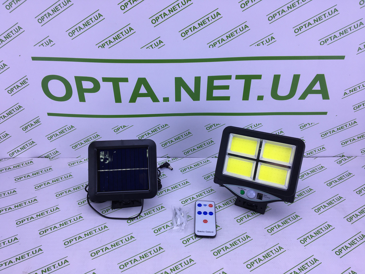 Світильник/Ліхтар вуличний з пультом на сонячній батареї Street Light BL 128-4COB, фото 1