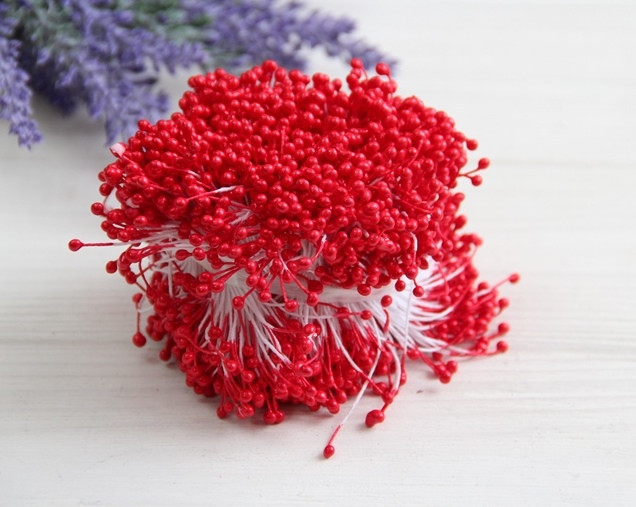 Тичинки двосторонні, червоні 1650 — 1700 ниток