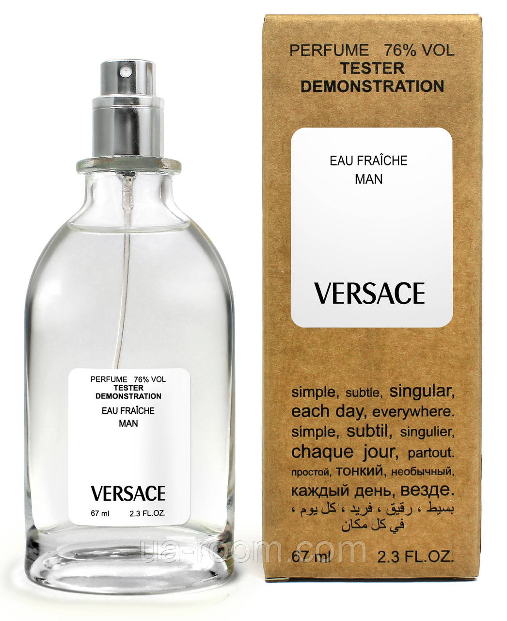 Тестер чоловічий VERSACE Man Eau Fraiche, 67 мл.