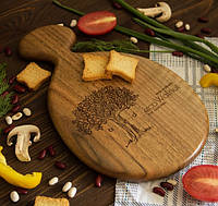 Разделочная кухонная досточка "Матрешка" из дерева ореха M и L доска для папы или мамы в подарок