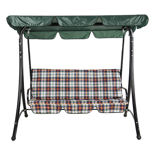 Купить Качель дачная уличная садовая с навесом "Келли" (Бязь, Шотландка ...