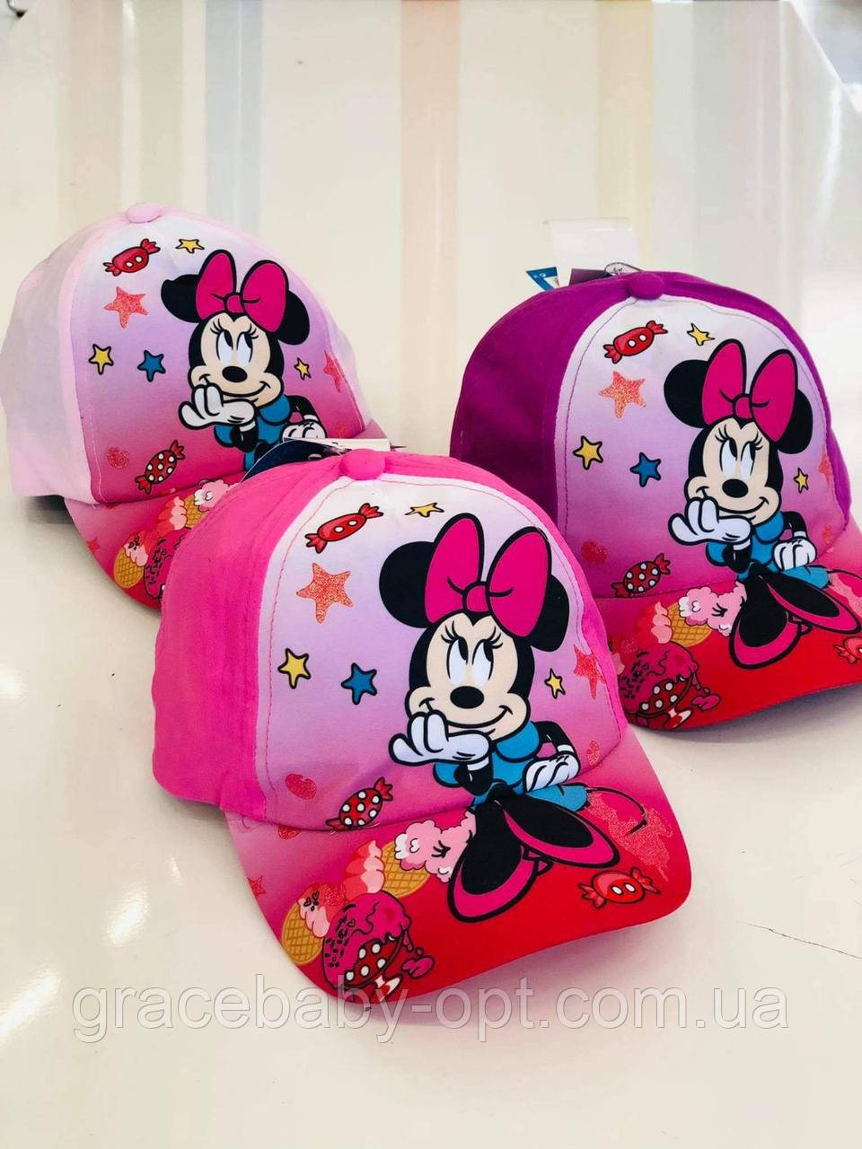 Кепки для дівчат оптом, DISNEY, 52-54 рр., № MIN-A-HAT-368