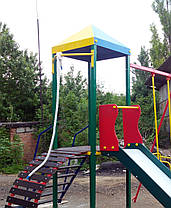 Игровой детский комплекс для улицы "Гамми" с качелями и горкой, фото 3