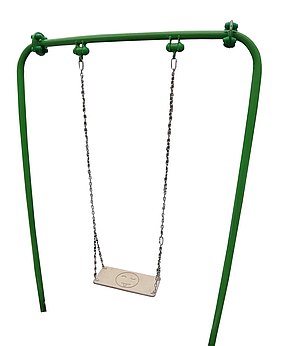 Гойдалки дитячі на ланцюгах "Смайл" , одинарні., фото 1