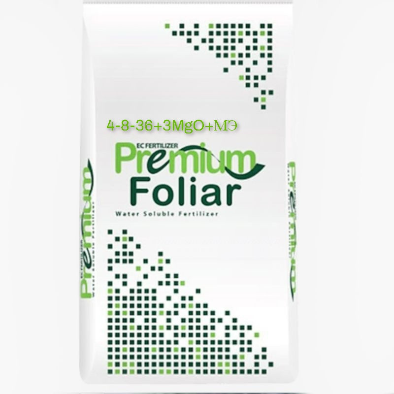 Добриво Premium Foliar (Преміум Фоліар) 4-8-36+3MgO+МЕ, 25кг, комплексне водорозчинне добриво, фото 1
