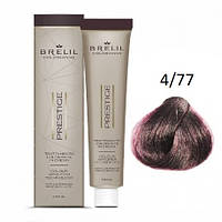 Краска для волос Brelil Colorianne Prestige 4/77 интенсивно-фиолетовый шатен 100 мл